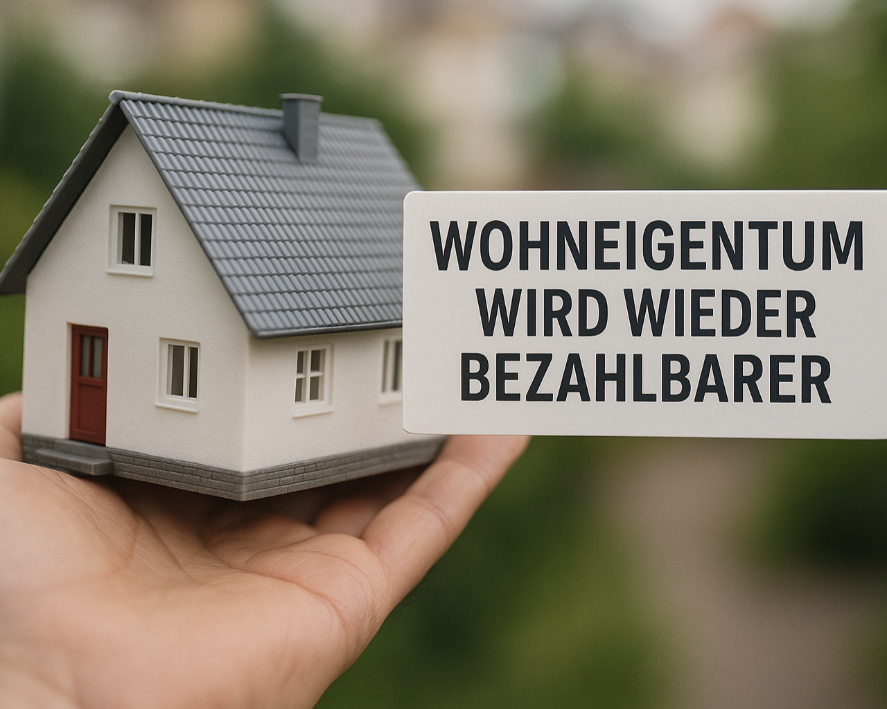 Foto Wohneigentum wird bezahlbarer